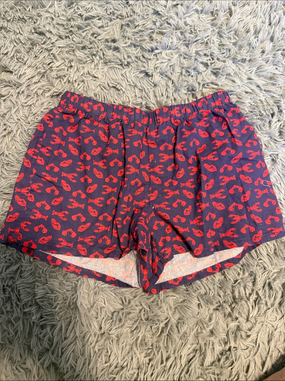 Great bandit Women’s Navy Blue Shorts with Red Lip Print